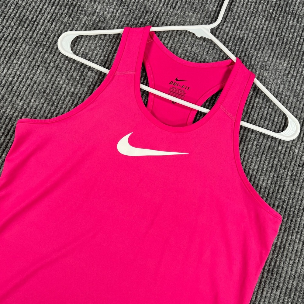 Nike Dri Fit Tank Top Girls XL Extra Large Pink Sleeveless Workout Active Gym